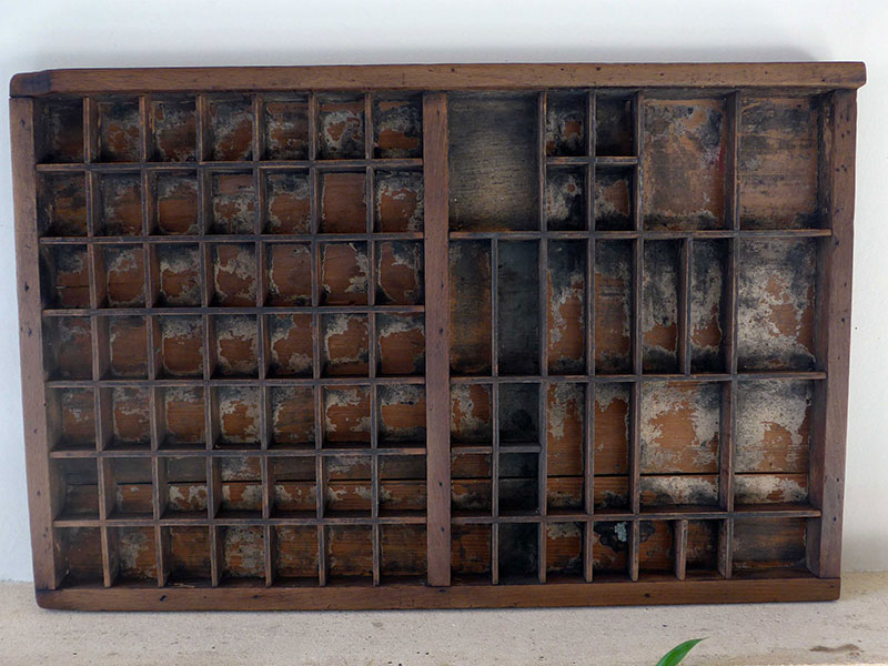Cut down letterpress trays