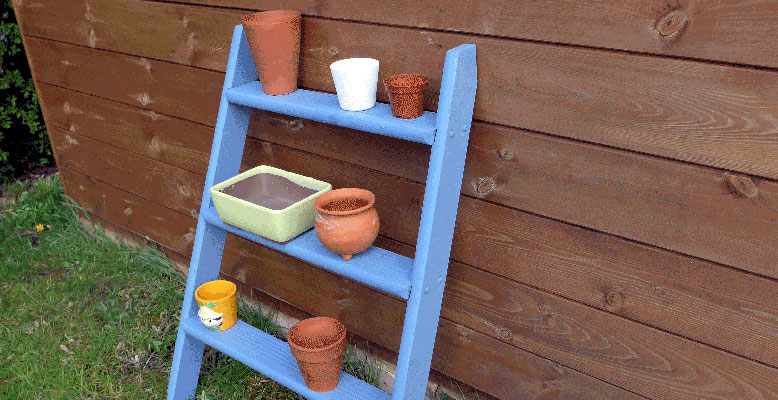 Outdoor Ladder Plant Stands