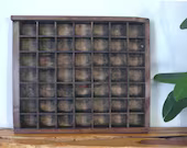 Repurposed Printers Drawer,  Shadowbox, Ornament Display Display Box