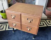 Repurposed Vintage Index card cabinet